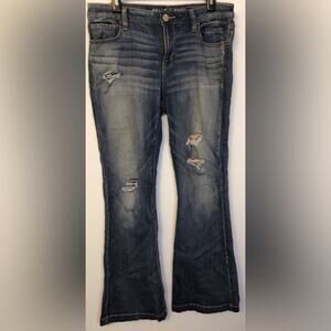 BELLE & Sky flare Distressed jeans Size 10